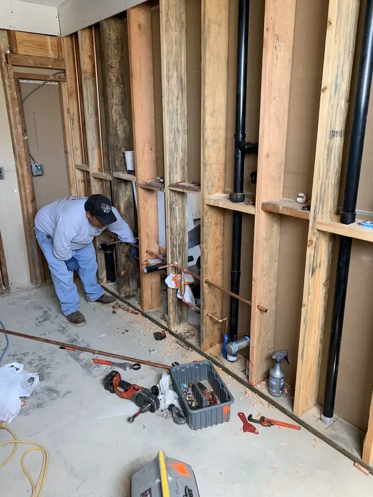 Commercial rough-in plumbing for Gas Line Repair in Quitnesset